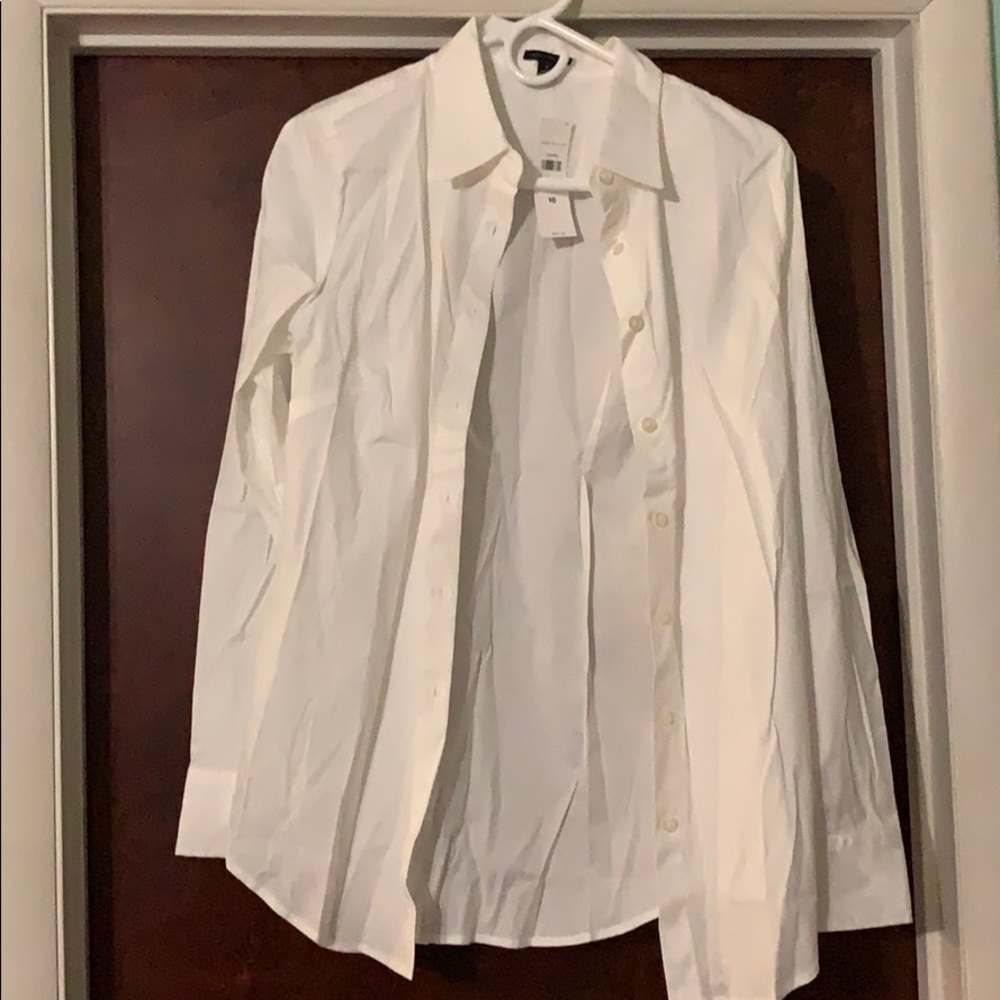 Anne Taylor White Button Up